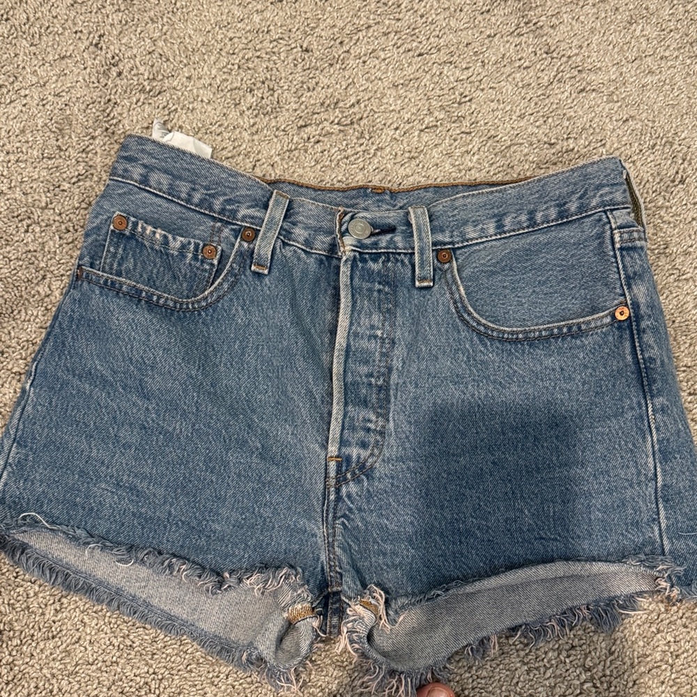 Denim Blue Women's Shorts LEVIS PREMIUM